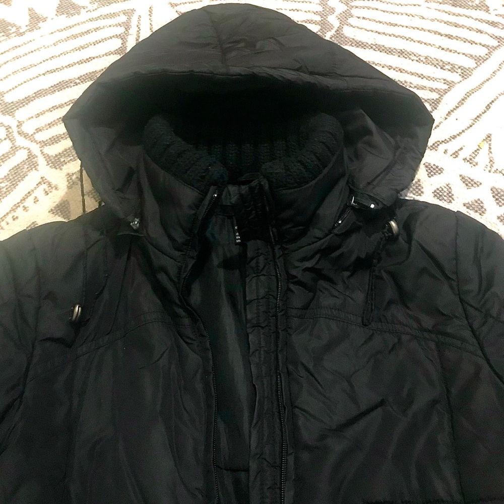 Black Zara Basic Puffer Jacket - Picture 4 of 9